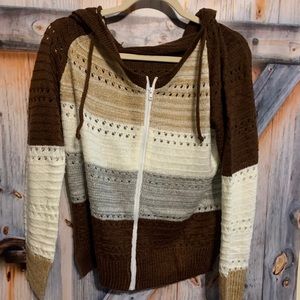 Brand New Zip Up Sweater!! Layer for fall!